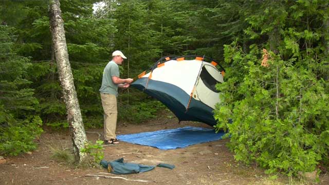 tent set up